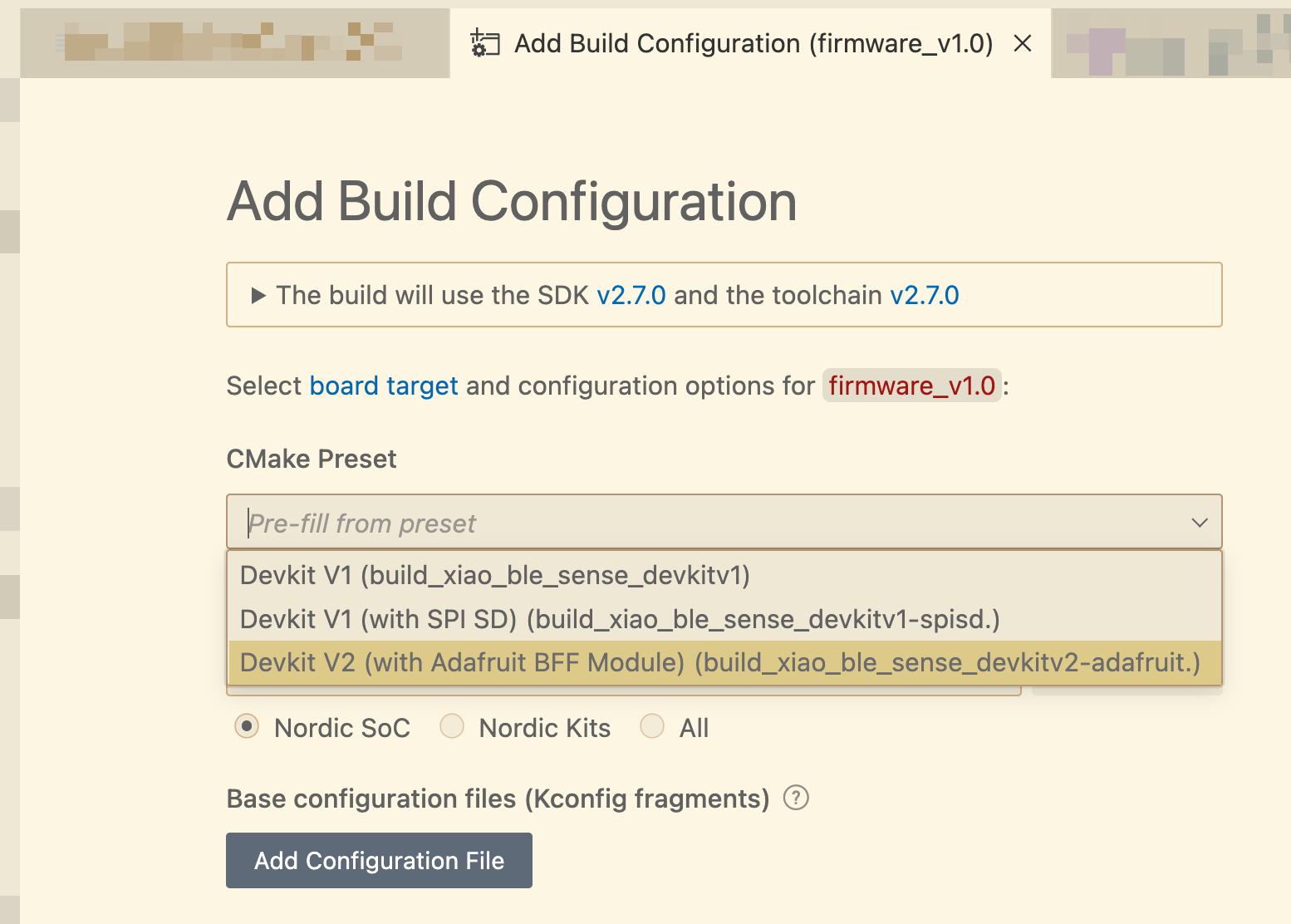 Build Configuration